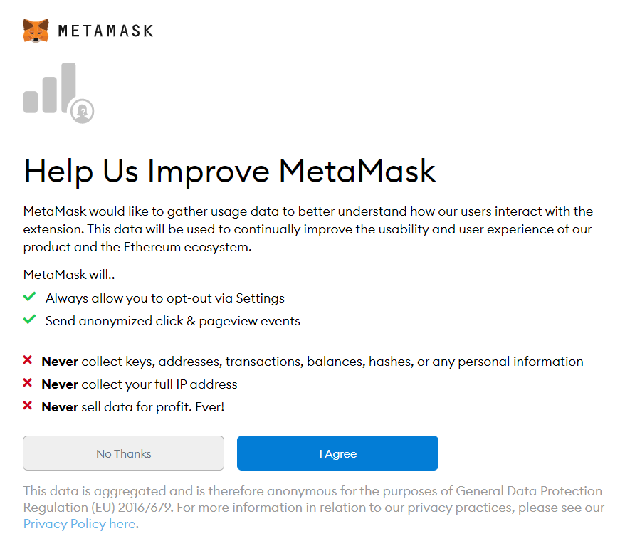 Advanced features of Metamask